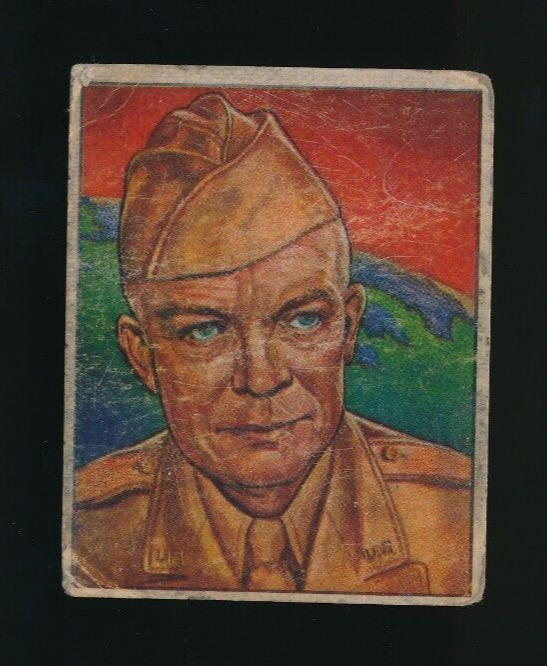 1951 Bowman Fight the Red Menace Dwight D Eisenhower General Ike Fair to GD