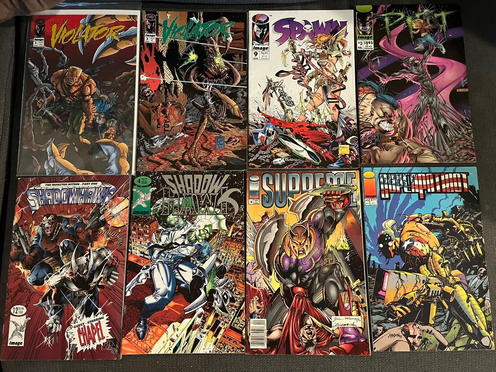 Lot Of 21 Comic Books, Mostly IMAGE, Spawn, Violator, Freak Force, Shadowhawk