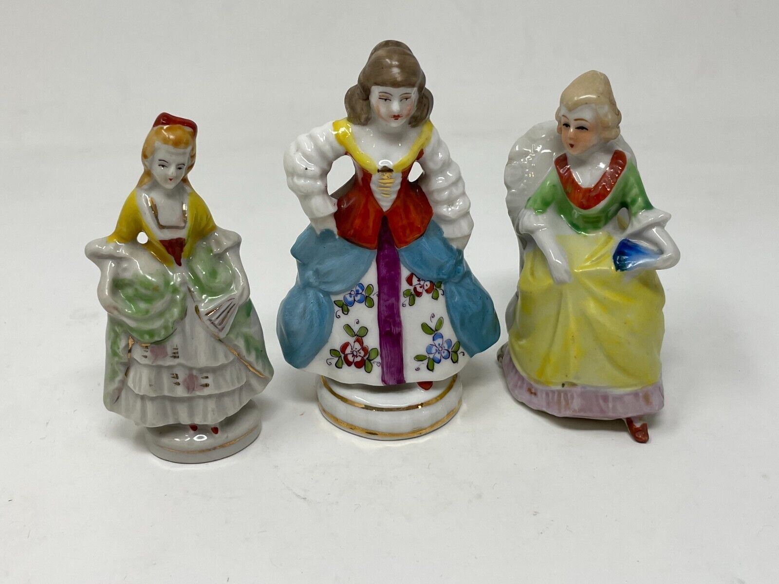 Vtg Victorian Mini Figurines Peasant European Porcelain Made In Japan  N14