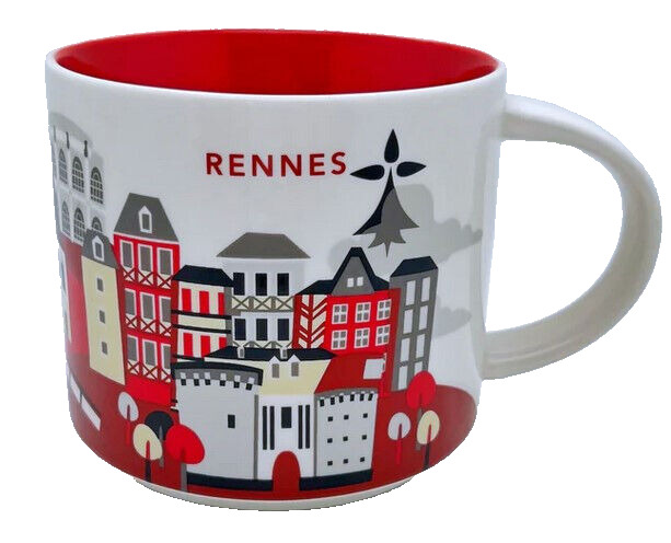New in Box Starbucks Rennes France You are Here Series 14 oz Mug - Hard to Find