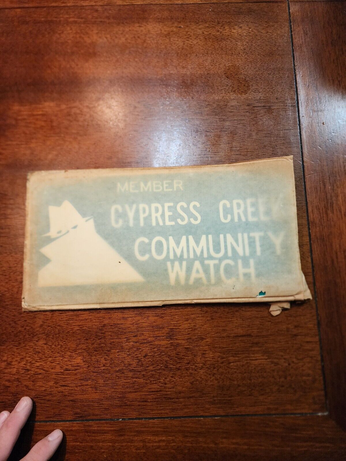 NOS Double Sided Cypress Creek Community Watch 