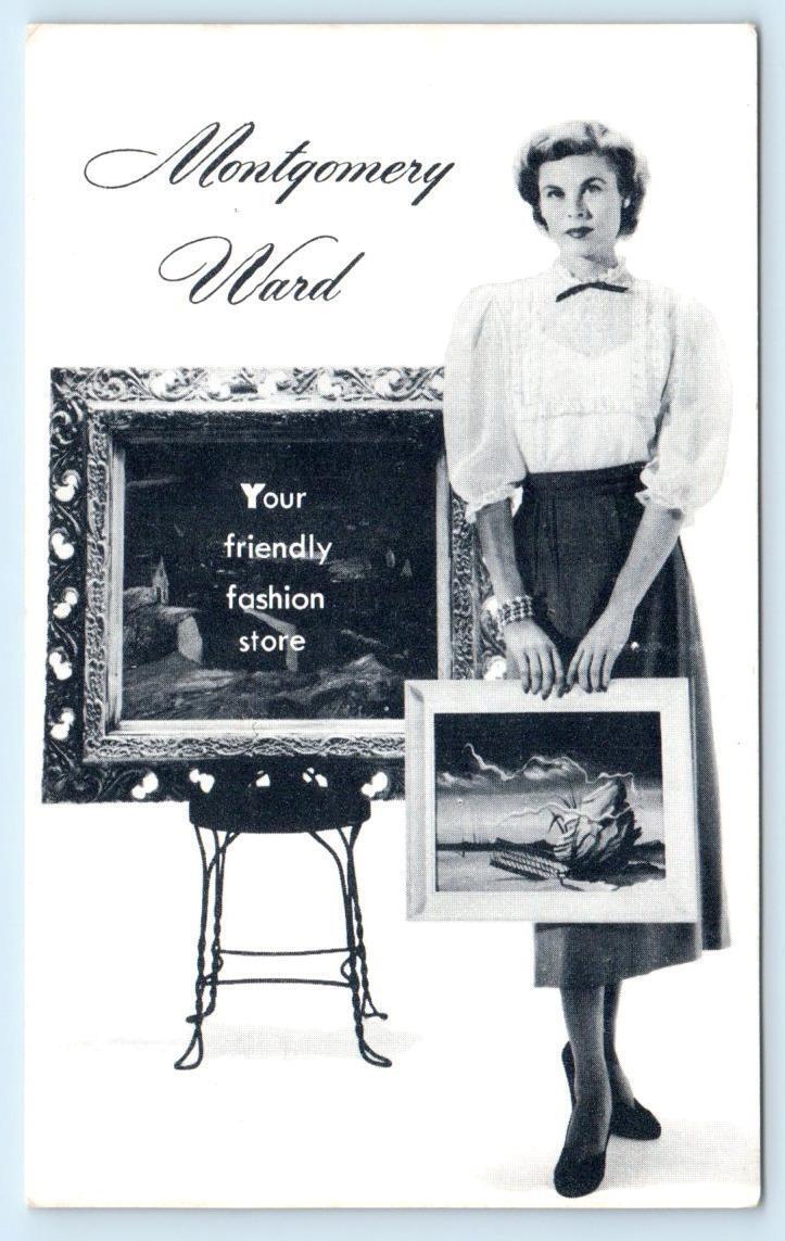 CHICAGO, IL Illinois ~ Advertising MONTGOMERY WARD Fashion Store c1940s Postcard