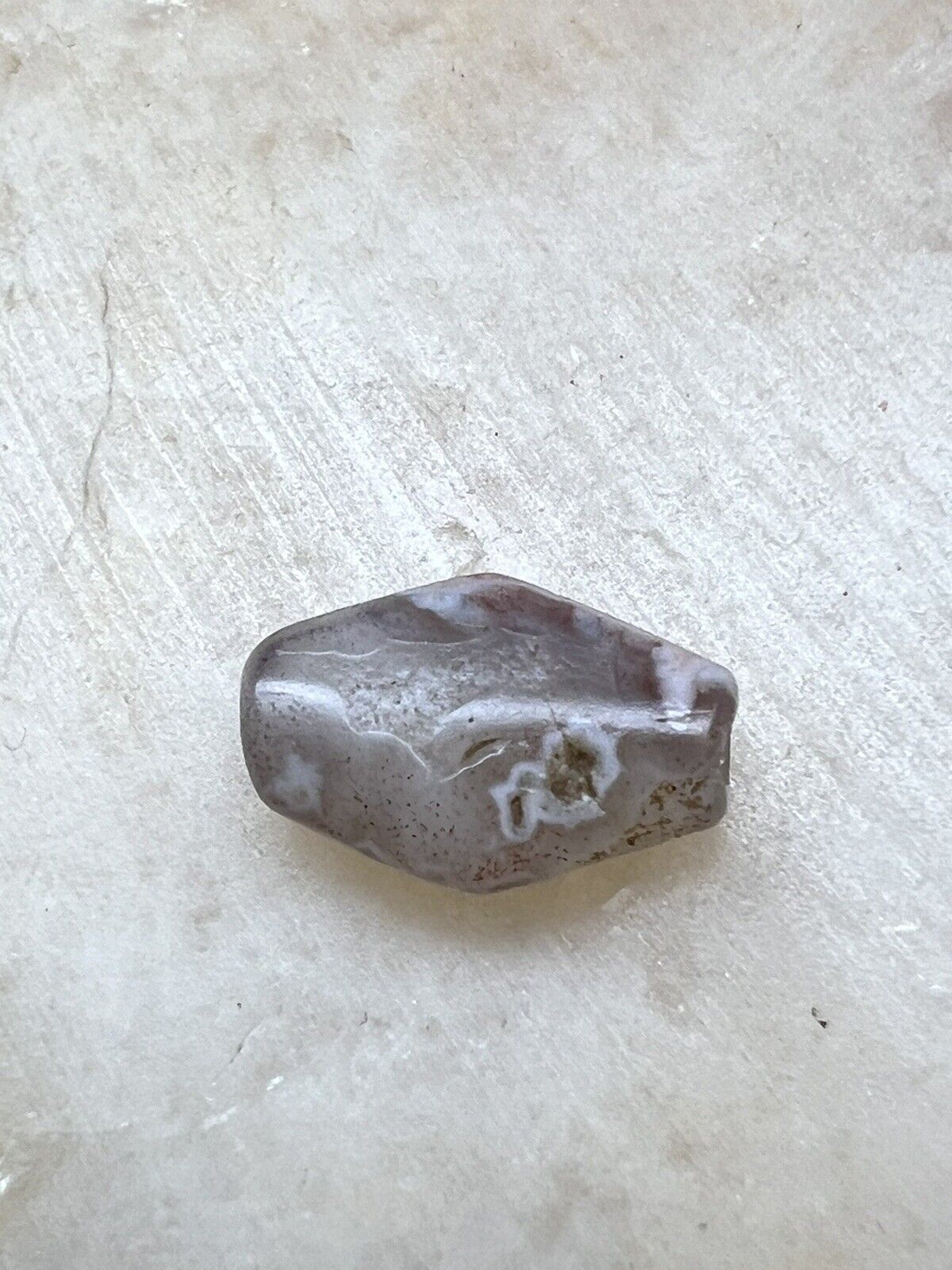 Ancient Roman Indo-Tibetan Agate Eye Bead 13.7 X 9.2 X 4.9 Mm Rare collectible