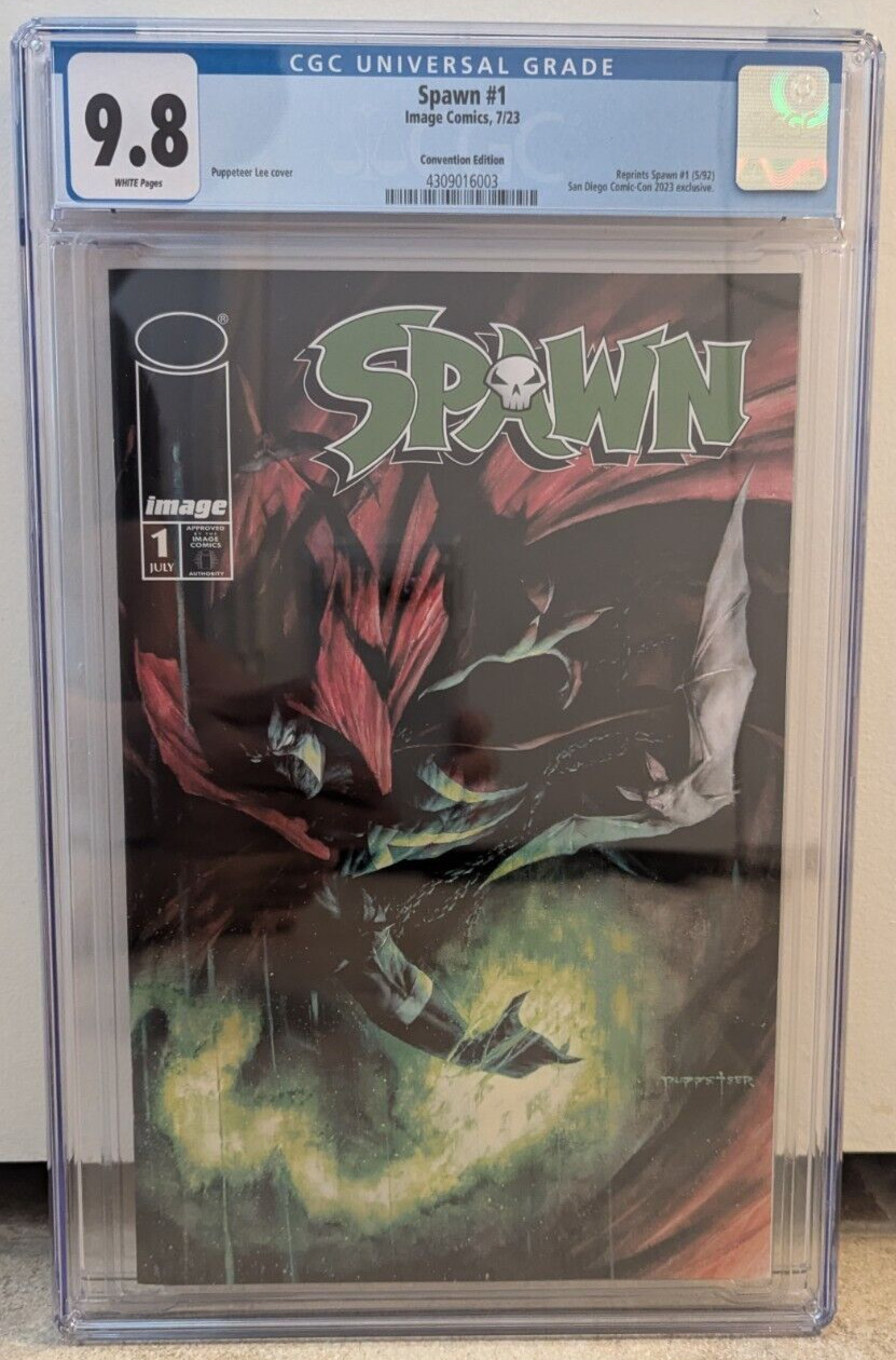 SPAWN #1 - CGC Graded 9.8 - SDCC 2023 Convention Exclusive - Puppeteer Lee Cover