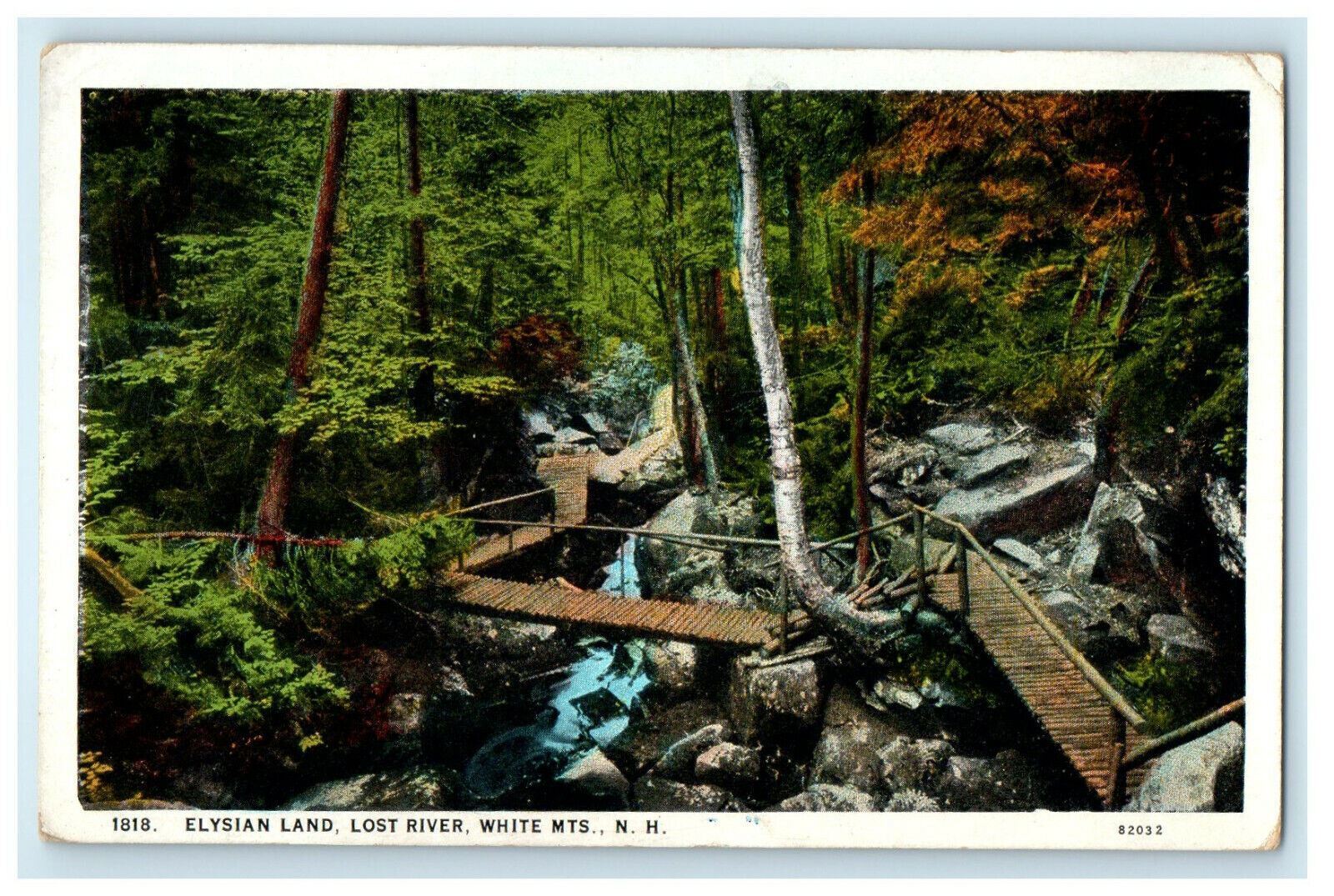 c1930s Elysian Land, Lost River, White Mountains New Hampshire NH Postcard