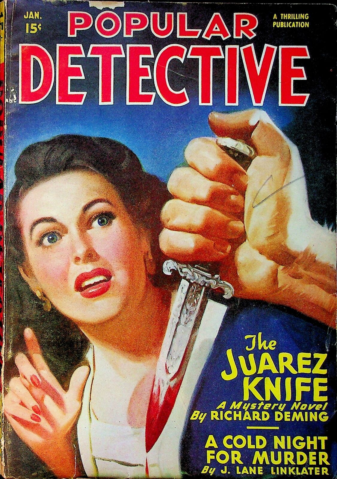 Popular Detective Pulp Jan 1948 Vol. 34 #1 VG