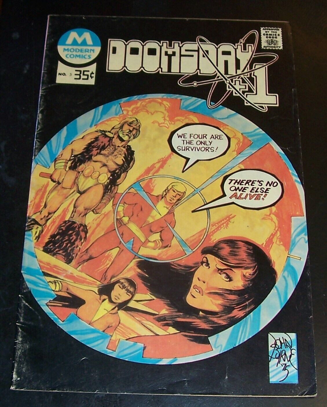 1975 DOOMSDAY +1 # 5 FN+ 6.5, John Byrne, 1975 Charlton Comics, Combined Shpg