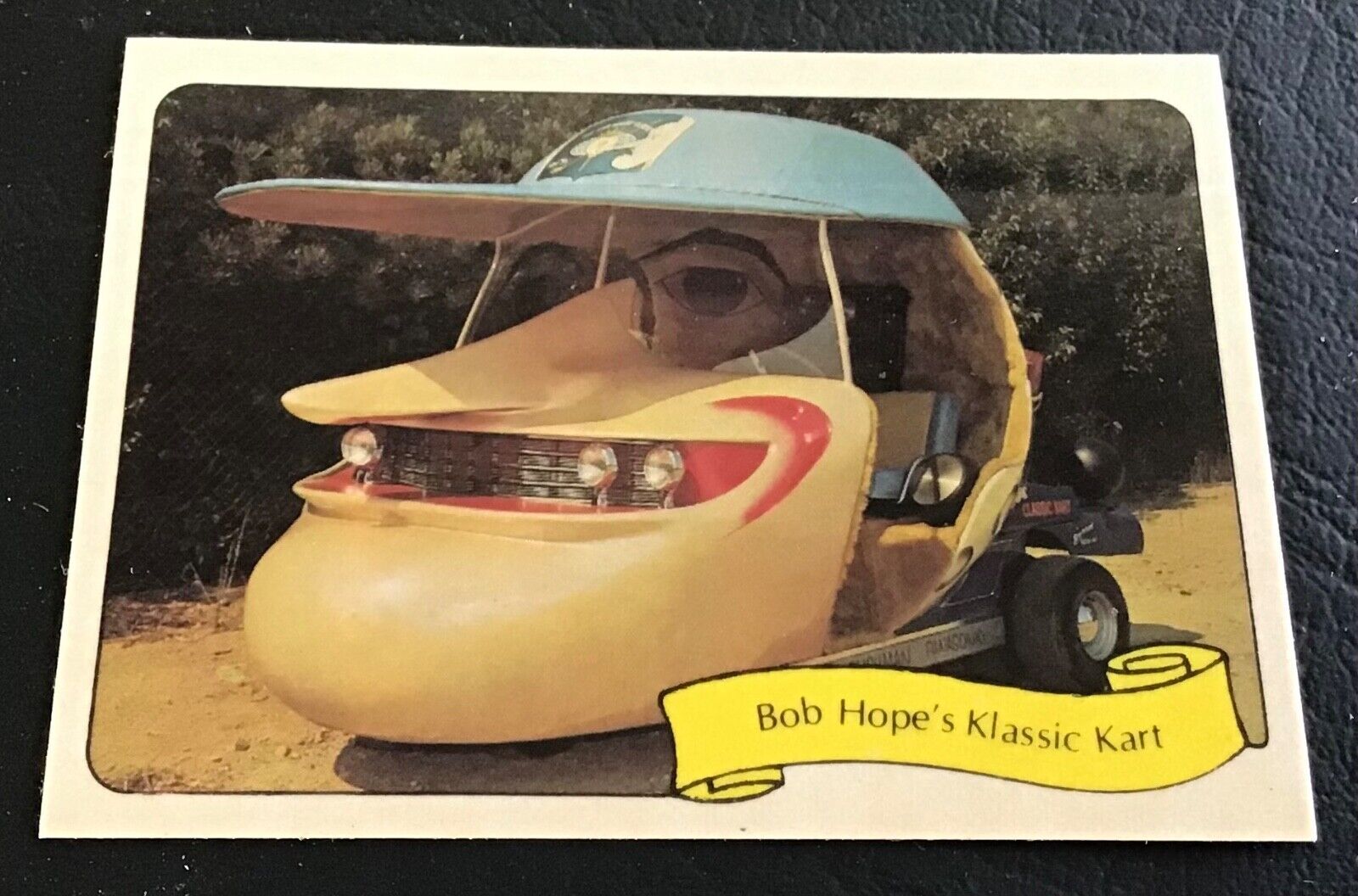 1975 Fleer Kustom Cars Series II Bob Hope’s Klassic Kart Sticker Card NM