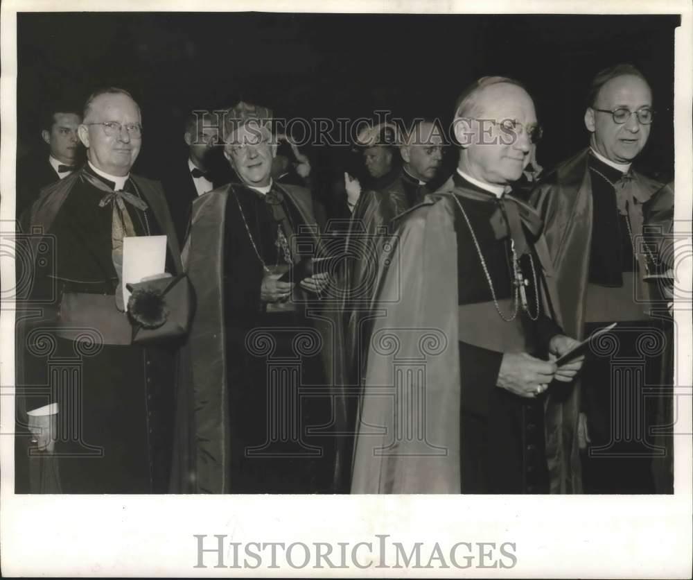 1954 Press Photo Samuel Cardinal Stritch, Chicago archbishop, St. Mary\'s College