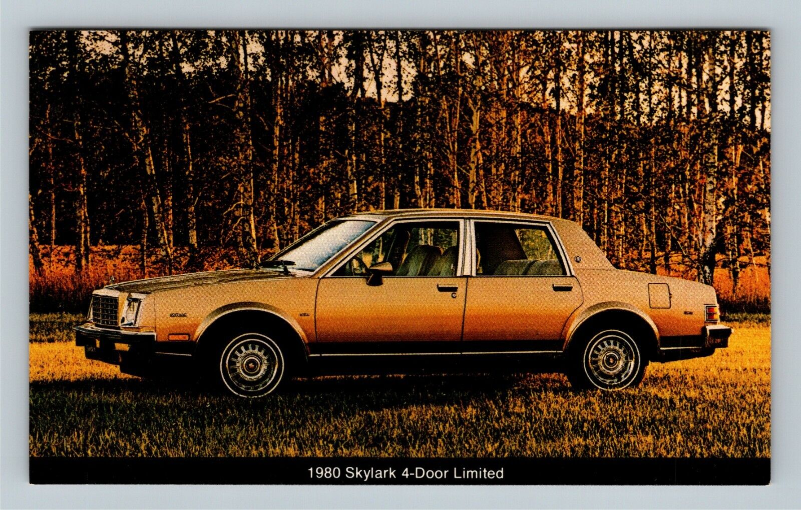 Car-1980 Buick Skylark 4-Door Limited, Bronze Color, Vintage Postcard