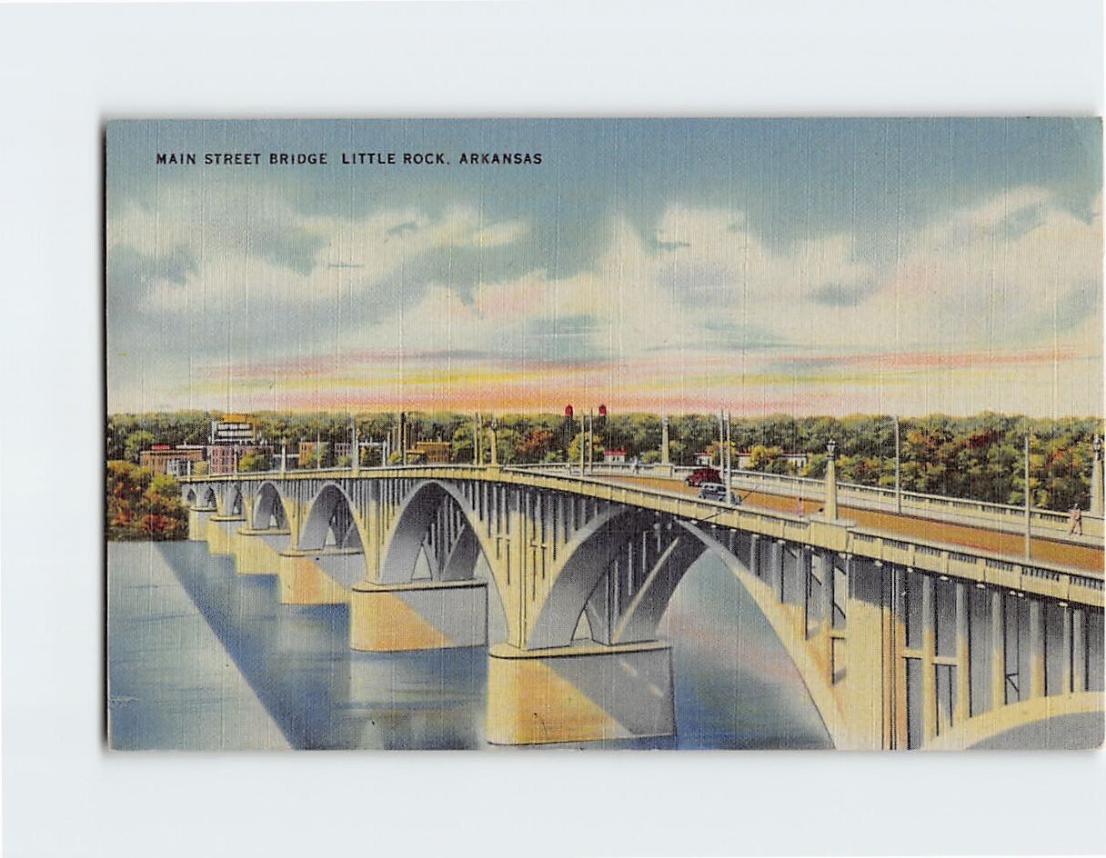 Postcard Main Street Bridge Little Rock Arkansas USA