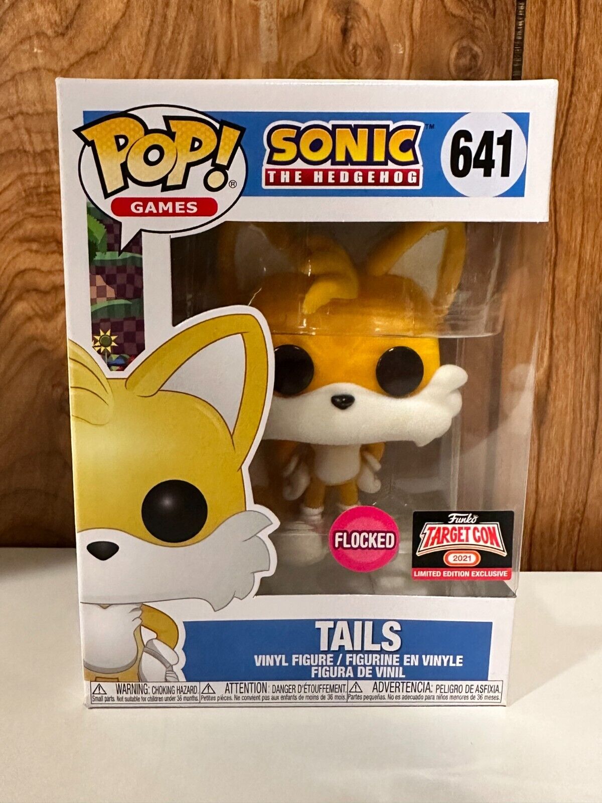 Funko Pop Sonic the Hedgehog - Tails (Flocked) - Target (Exclusive) #641