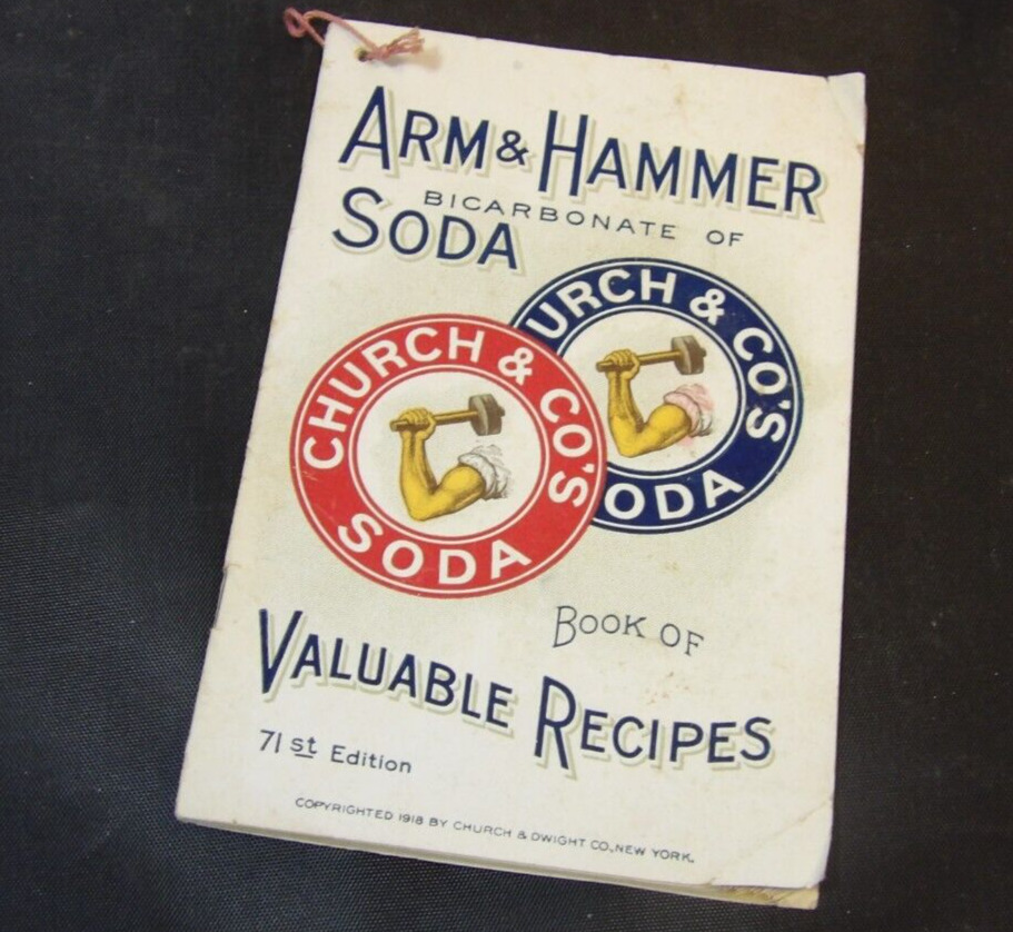 ANTIQUE ARM & HAMMER SODA ADVERTISING COOKBOOK RECIPES 1914