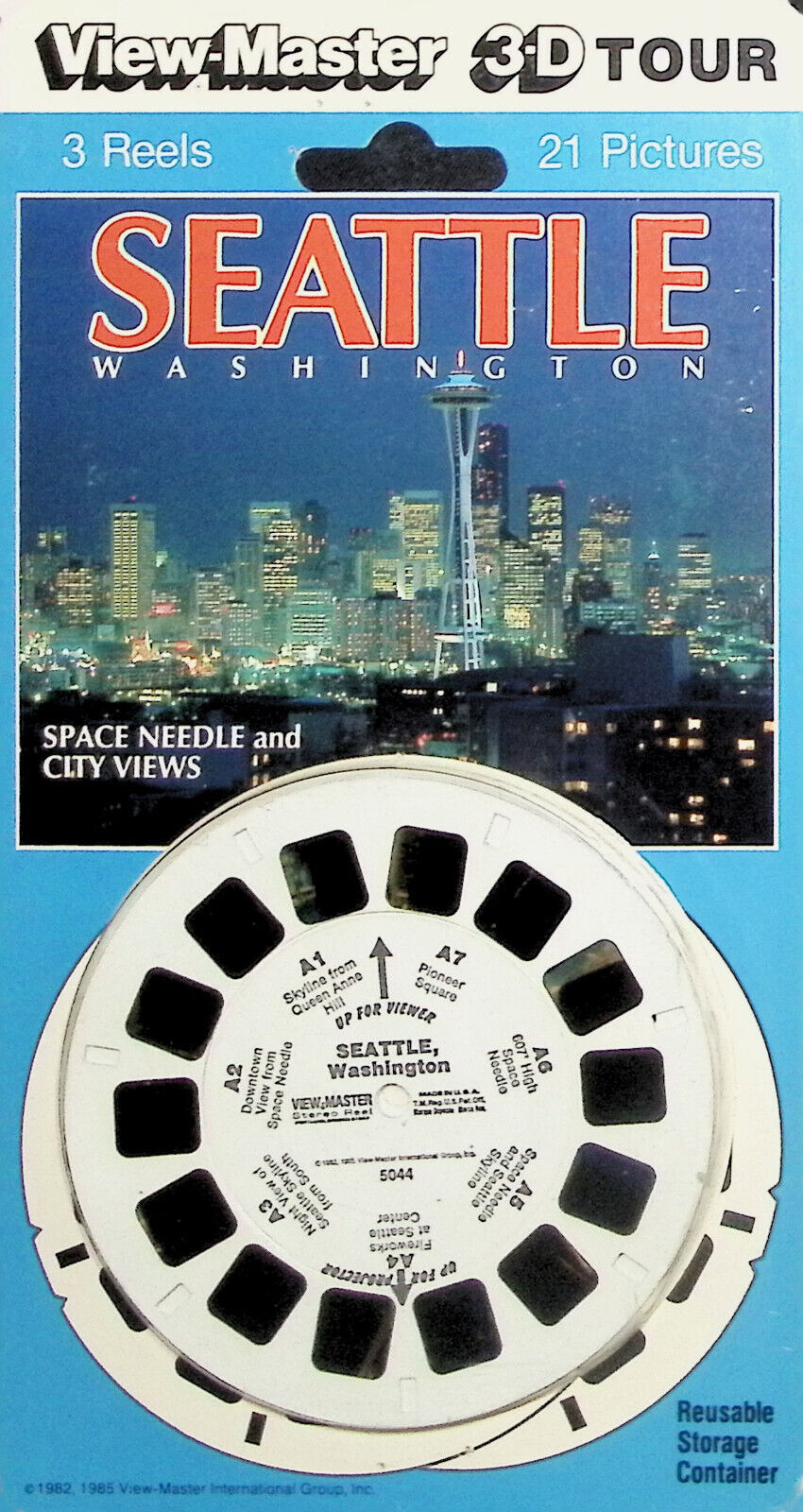 Seattle Washington 3d View-Master 3 Reel Set - Space Needle & City Views SEALED