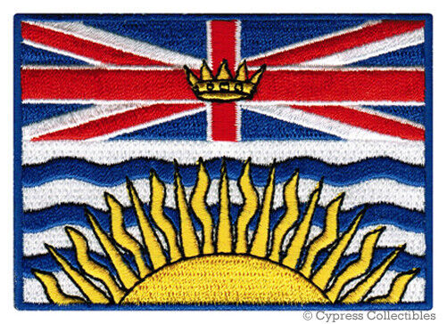 BRITISH COLUMBIA FLAG PATCH CANADA Canadian Province embroidered iron-on BANNER