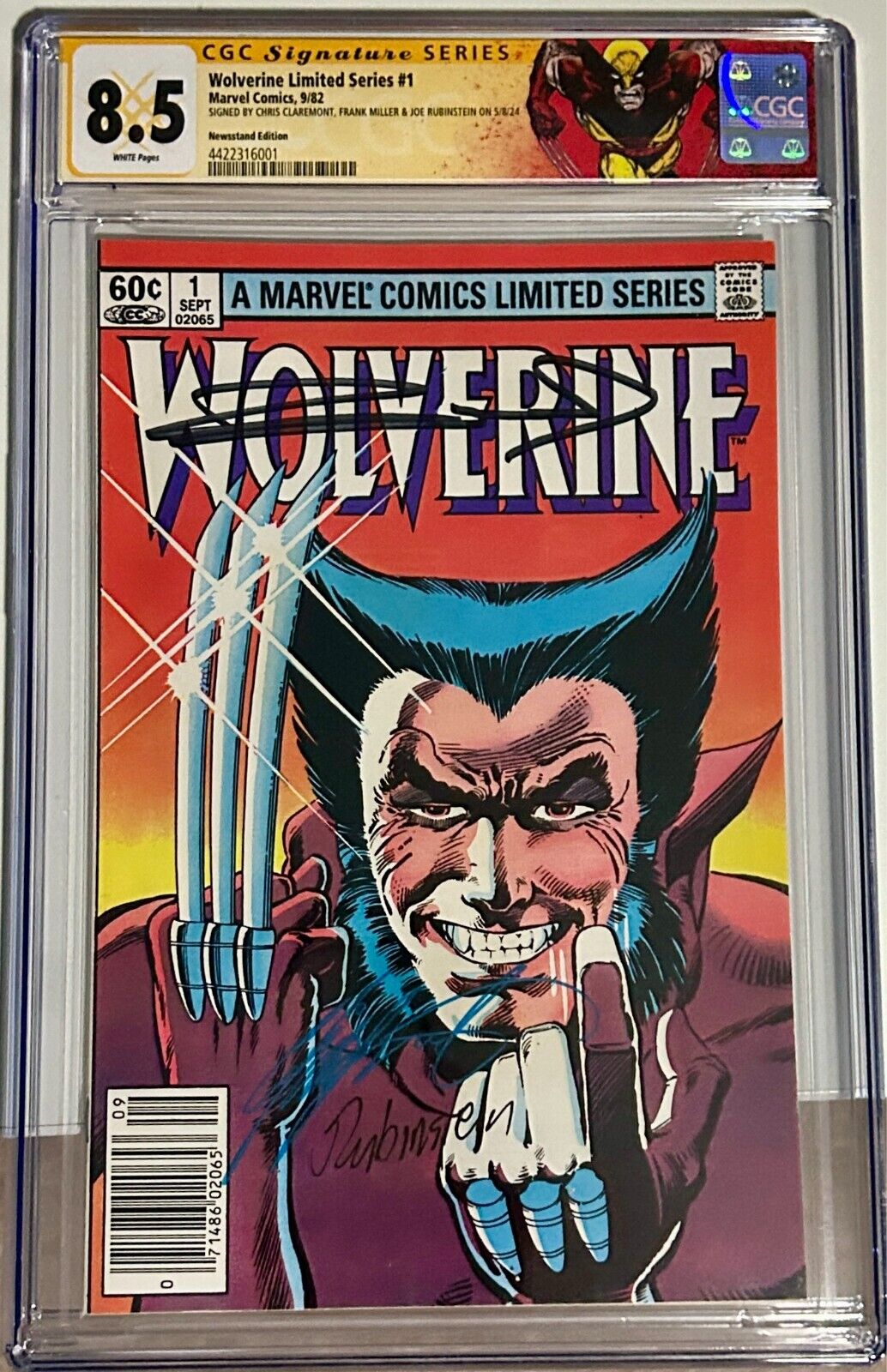 Wolverine 1 CGC 8.5 SS Newsstand Ed 9/1982 - plus 2 other Wolverine Comics