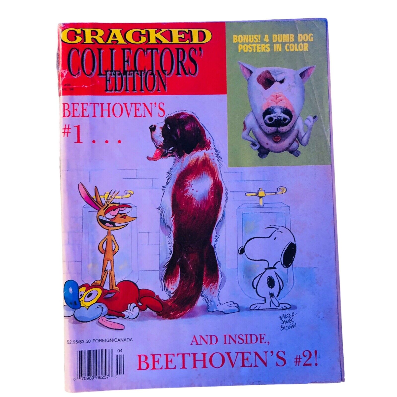 Cracked Collectors’ Edition #98 April 1994 Beethoven Snoopy