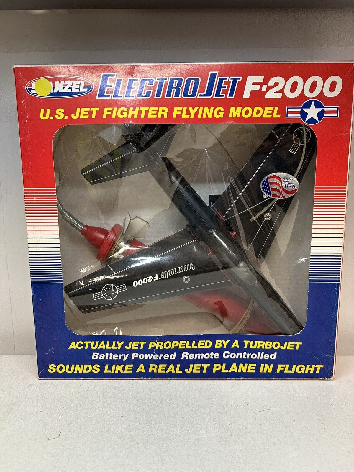 Stanzel Toy Tethered Electrojet F-2000 U.S. Navy Fighter Jet Flying Model