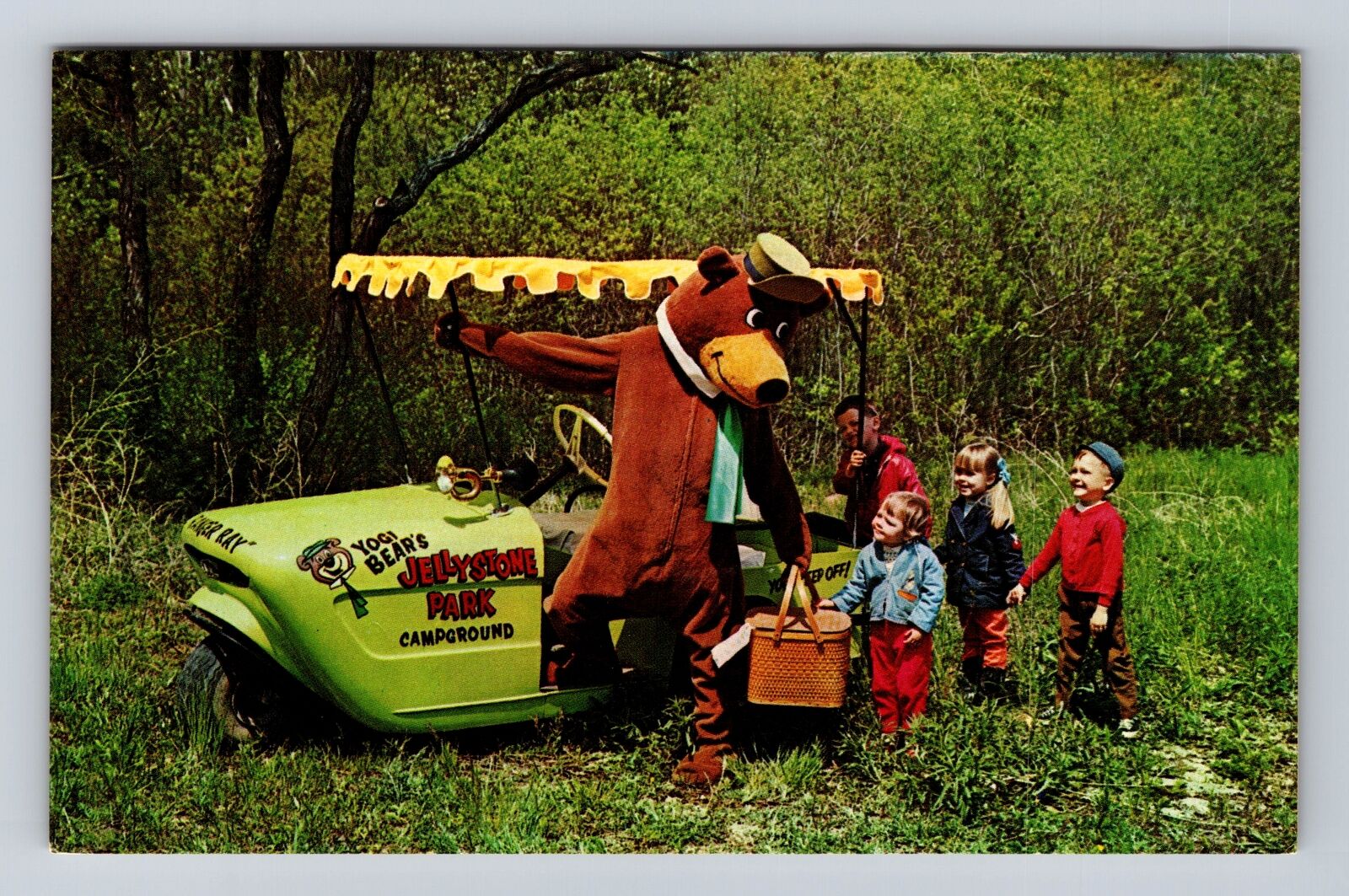 Advertising, Yogi Bear's Jellystone Park Campground, Souvenir Vintage Postcard