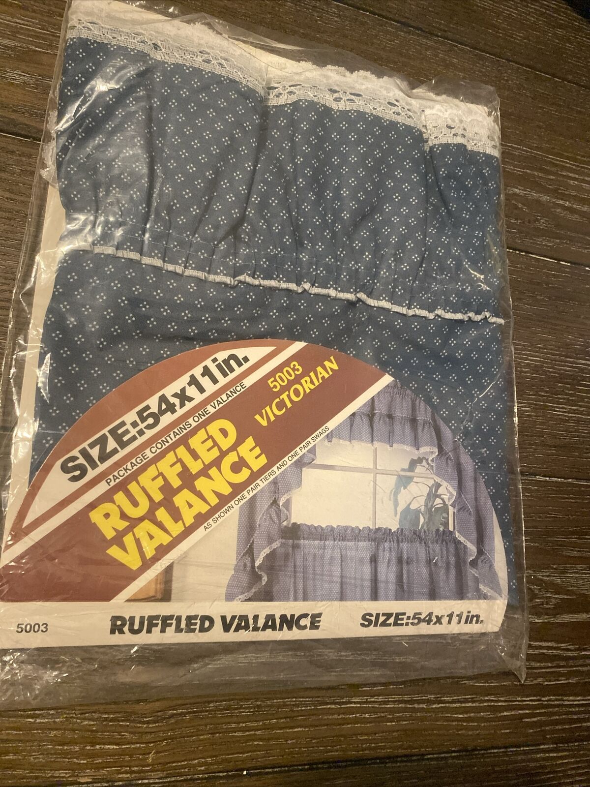 New Vintage Ruffled Valence Curtain #5003 Victorian 54\