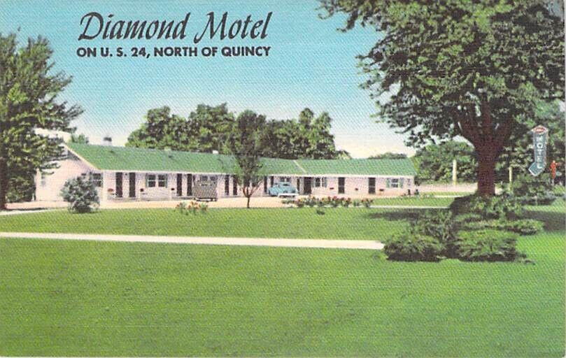 Diamond Motel, U.S. 24, North of Quincy, Ill., Dated July 10, 1958