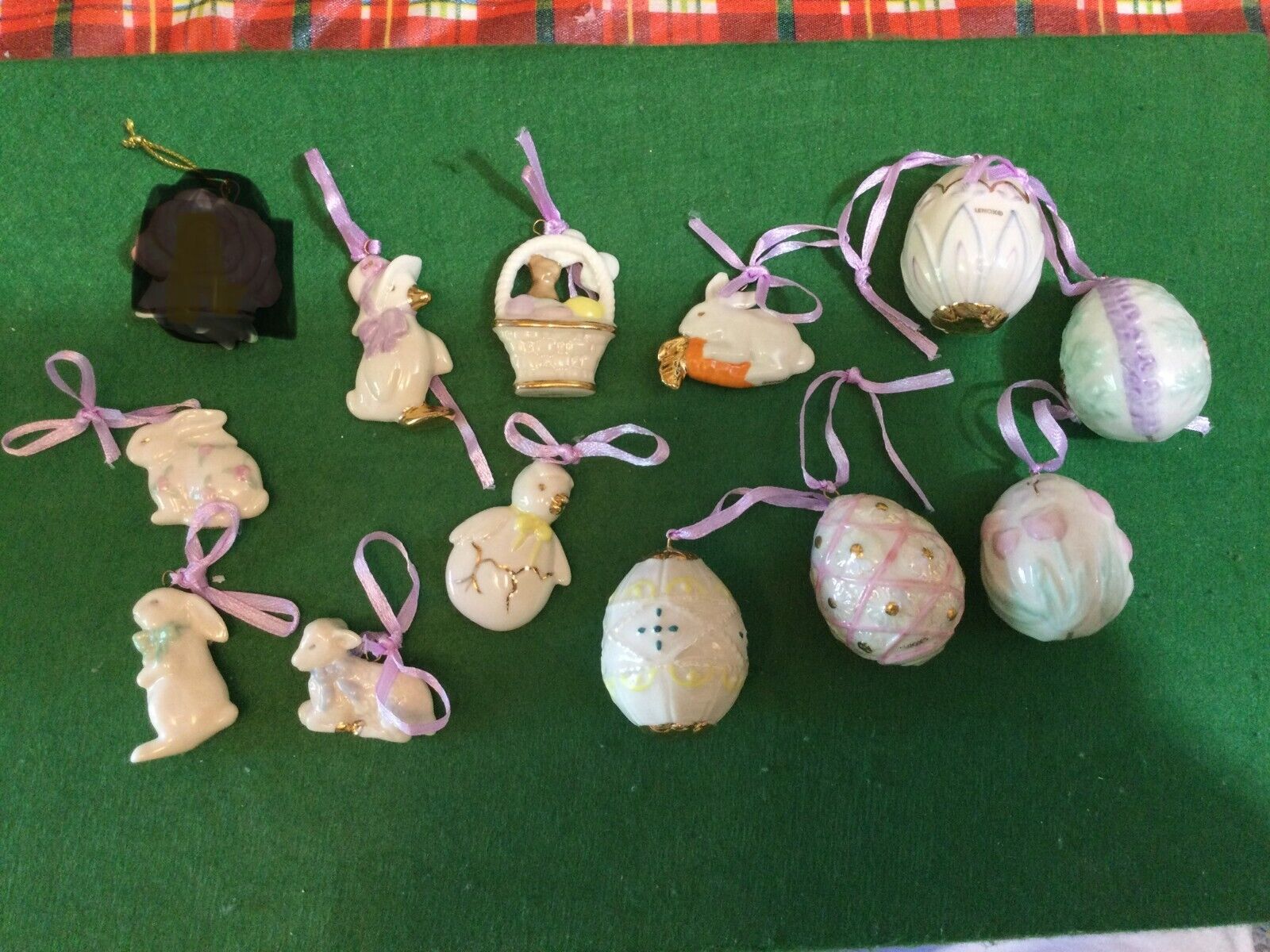 Lenox Miniature Tree Ornaments - Easter set of 12 in box