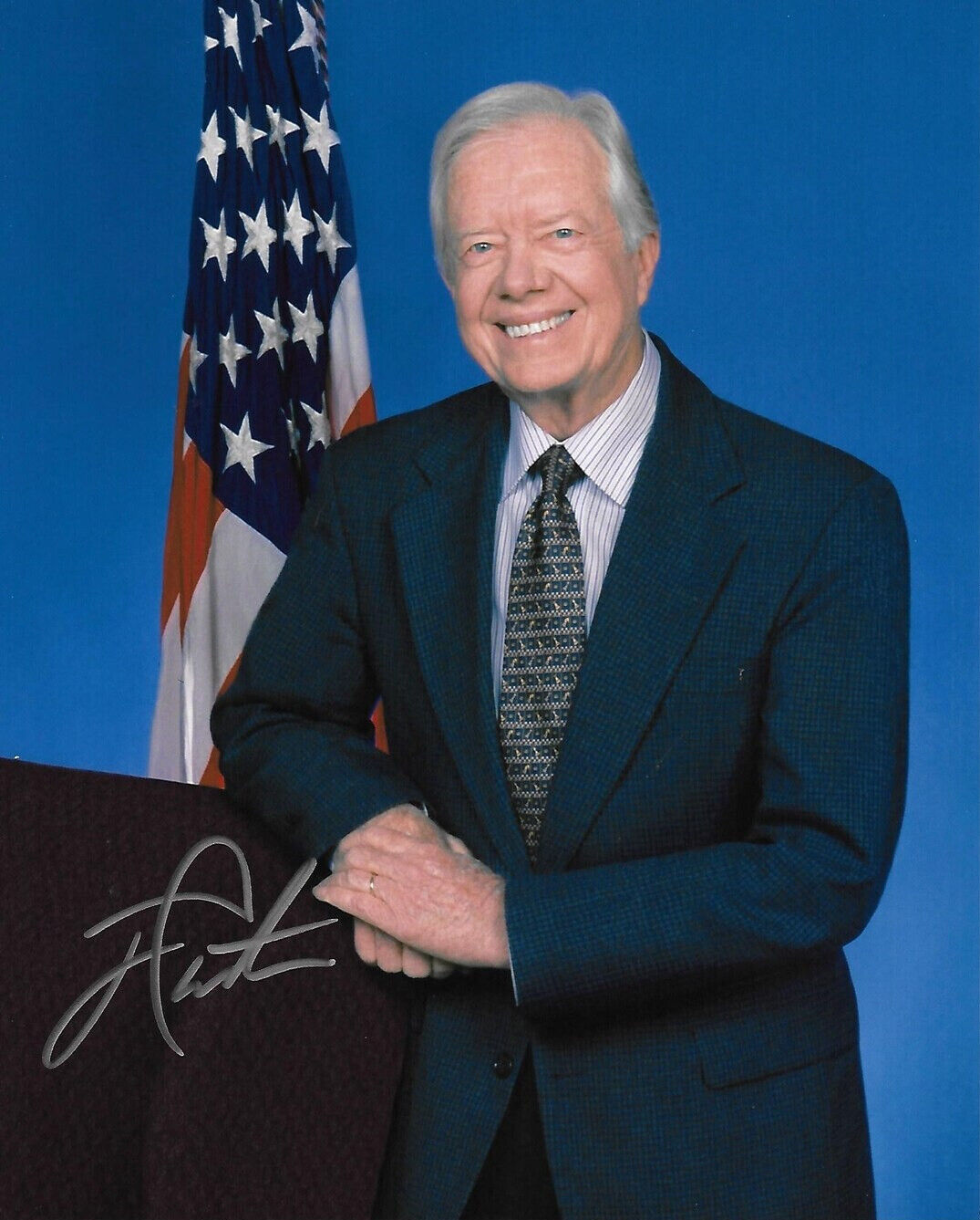 President JIMMY CARTER signed 8.5x11 Signed Photo Reprint