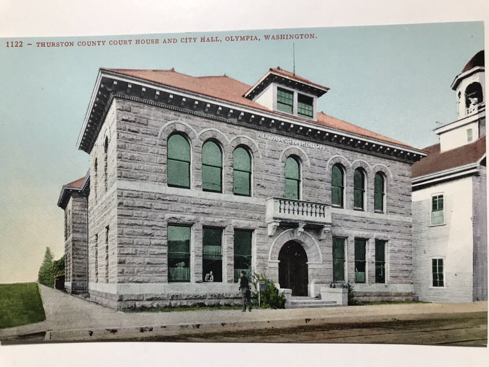 1910 Thurston County Court House Olympia Washington Divided Back Postcard