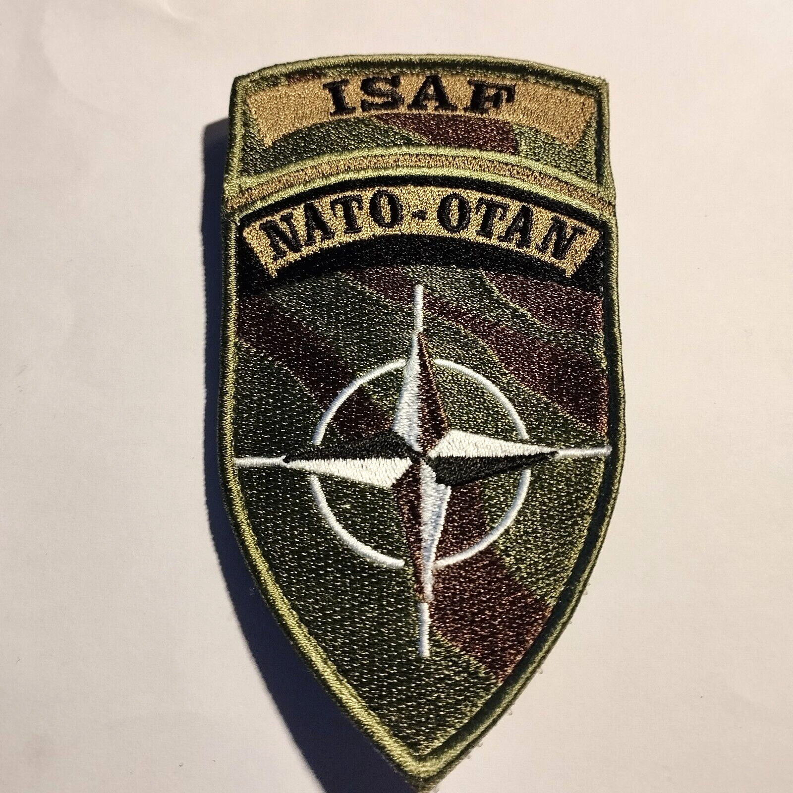 ISAF Low Visibility Patch (NATO-NATO) New.12cm Long.