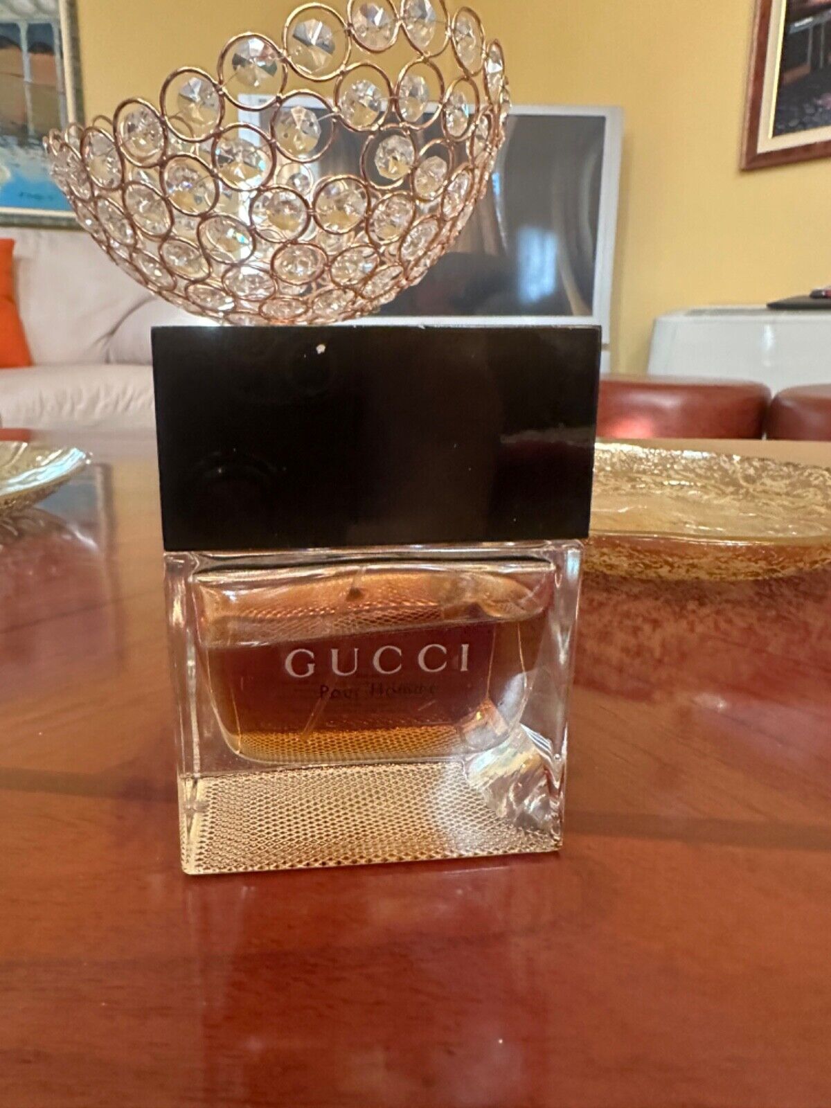 Old vintage discontinued Gucci Pour Homme  90 ml left  spray men perfume