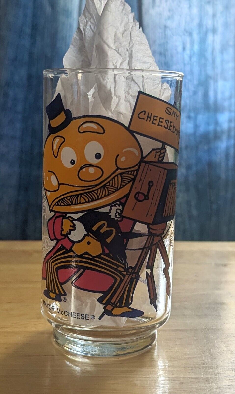 1977 McDonald's glasses Mayor McCheese or Grimace. DISCOUNTS on multiple