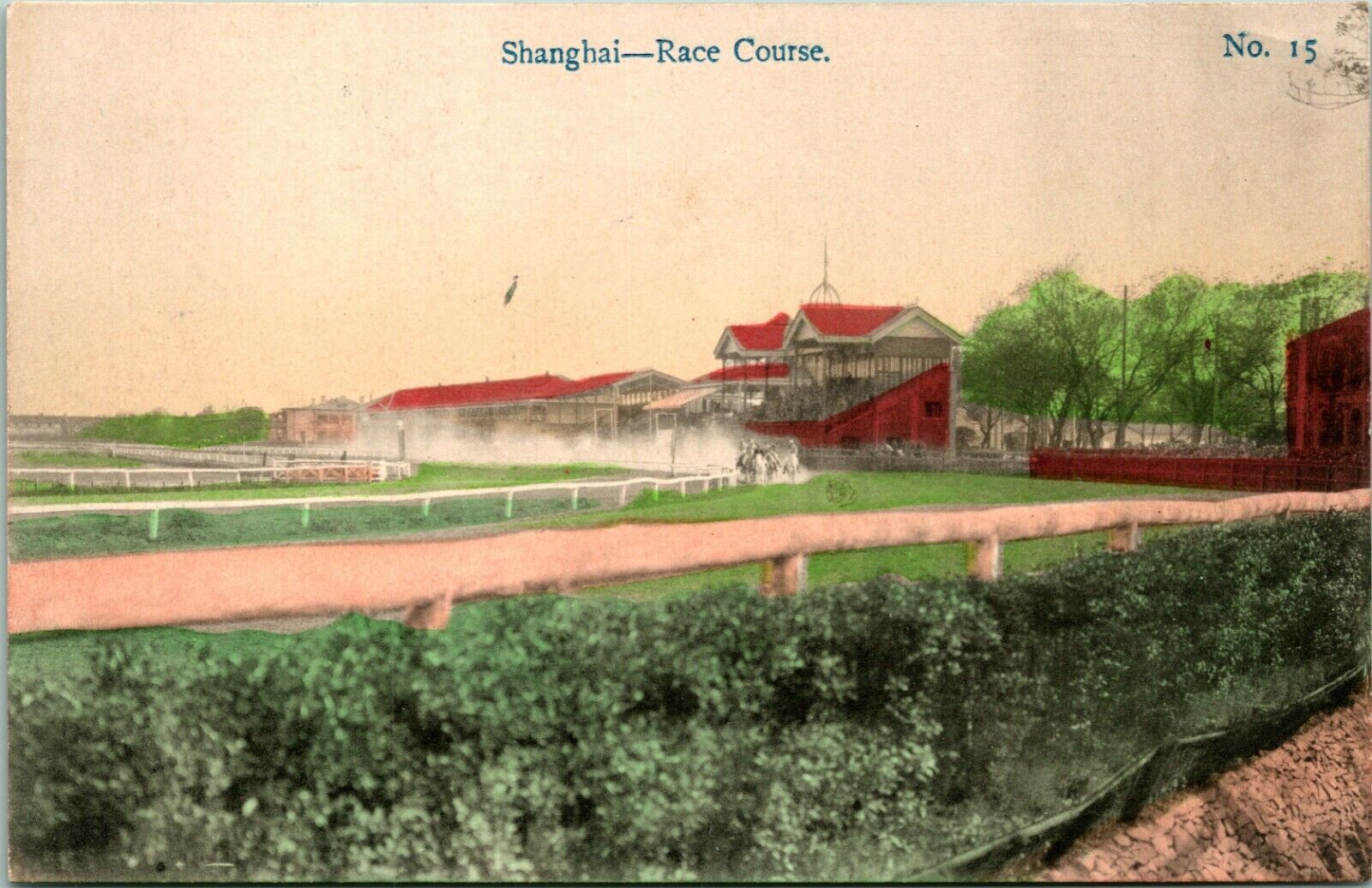 Vtg Postcard 1910s Shanghai China - Shanghai Race Course - Unused SS Picture Pub
