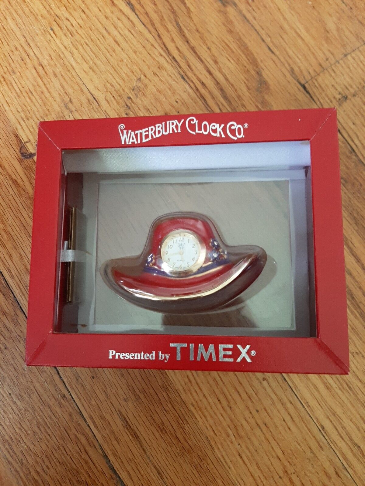Waterbury Click Company Timex Red Hat Clock New