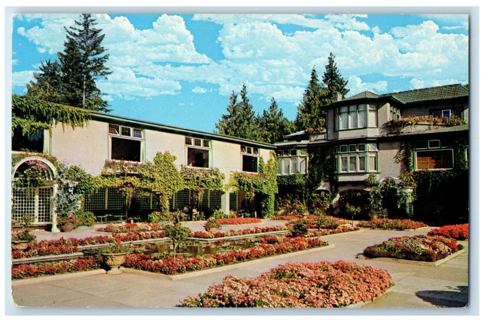 c1960's The Butchart Gardens Victoria British Columbia Canada Postcard