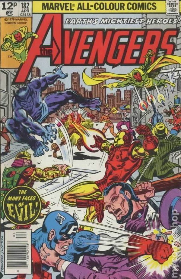 Avengers UK Edition #182UK VG 1979 Stock Image Low Grade