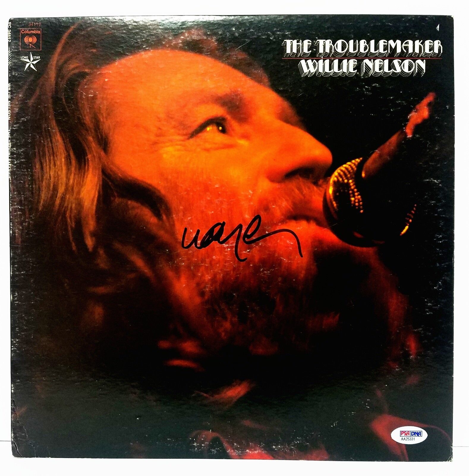 WILLIE NELSON Signed Autographed Vinyl \