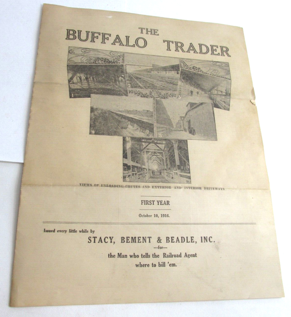 Oct 16, 1916 BUFFALO TRADER News Letter, Detroit Mi. Live stock Trader Adv.