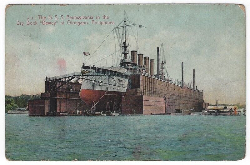 PC View of The U.S.S. PENNSYLVANIA in Dry Dock \