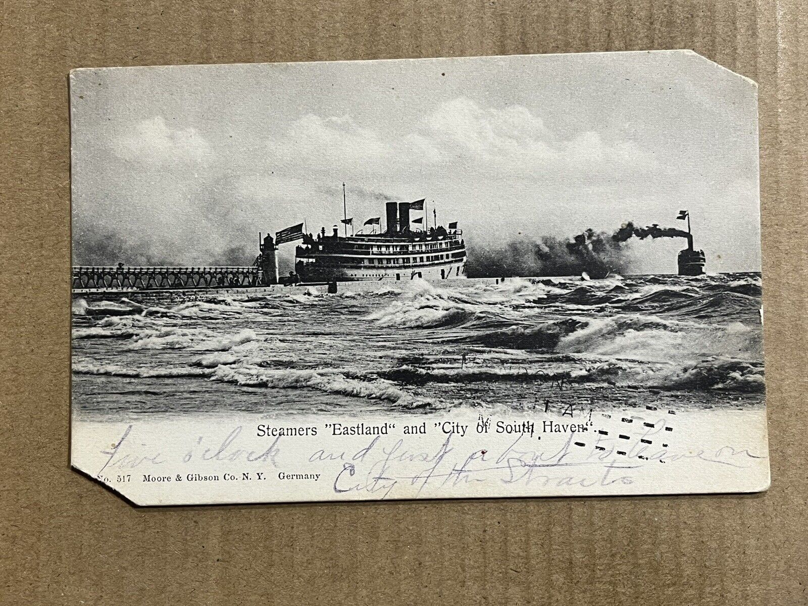 Postcard SS Eastland SS City Of South Haven Steamer Ship Vintage 1905 UDB