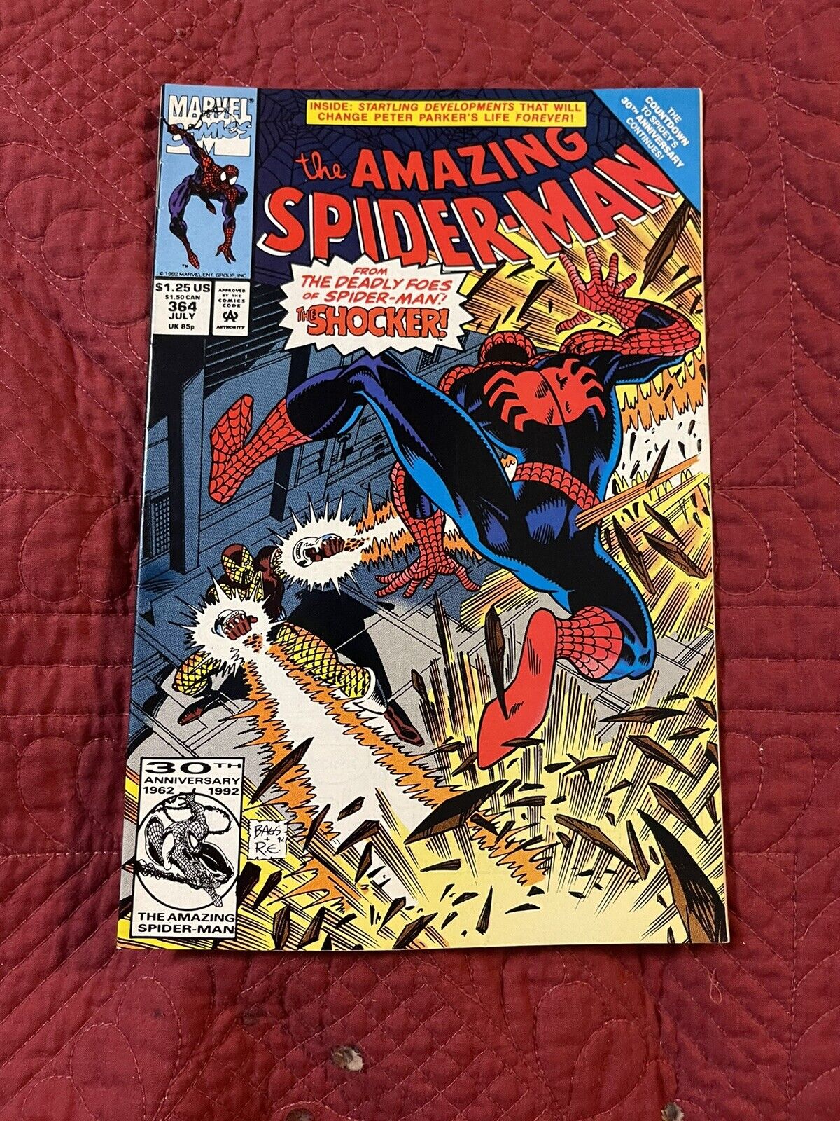 AMAZING SPIDER-MAN # 364 MARVEL COMICS * 1992