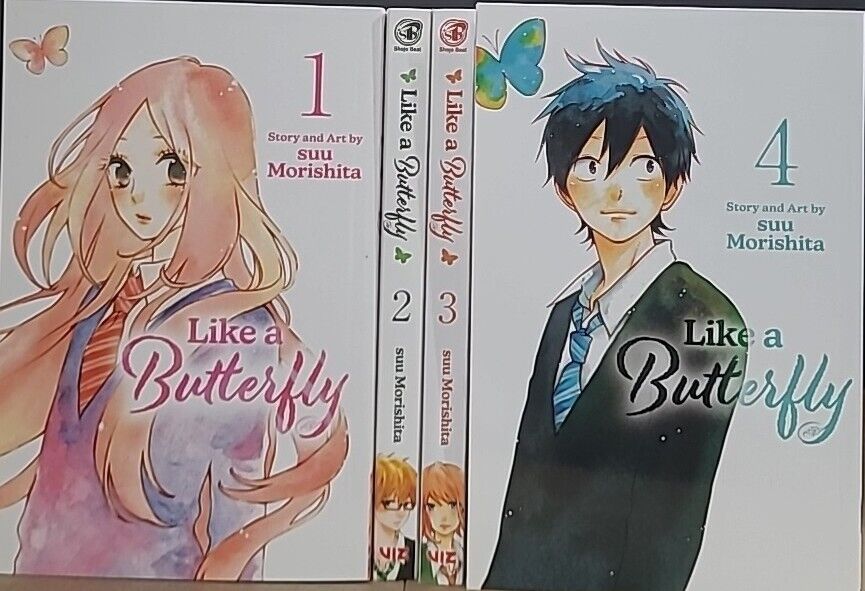 Like a Butterfly, Manga Volumes 1 - 5 Brand New In English From Viz Media 