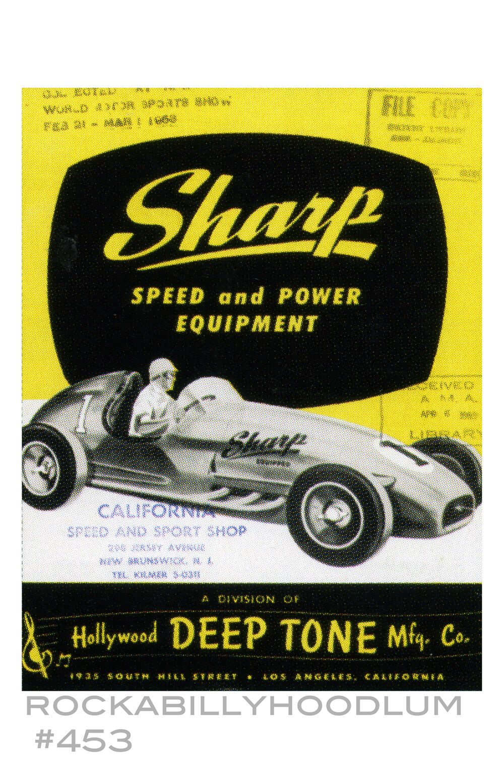 new hot rod Poster 11x17 Sharp Speed Equipment California Speed and Sport Shop