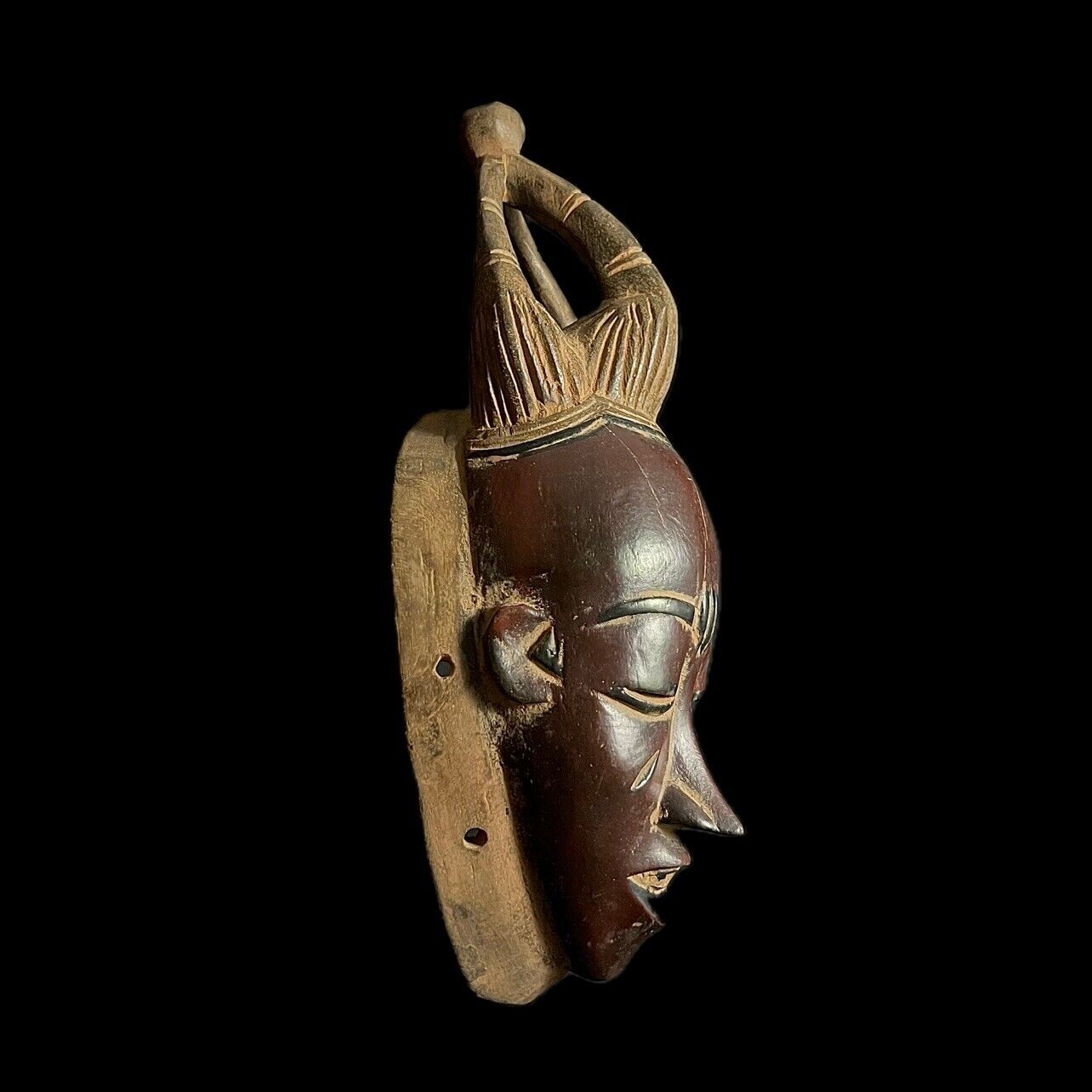 African masks antiques tribal wood mask Face Mask African Art Guro Baule-G1551