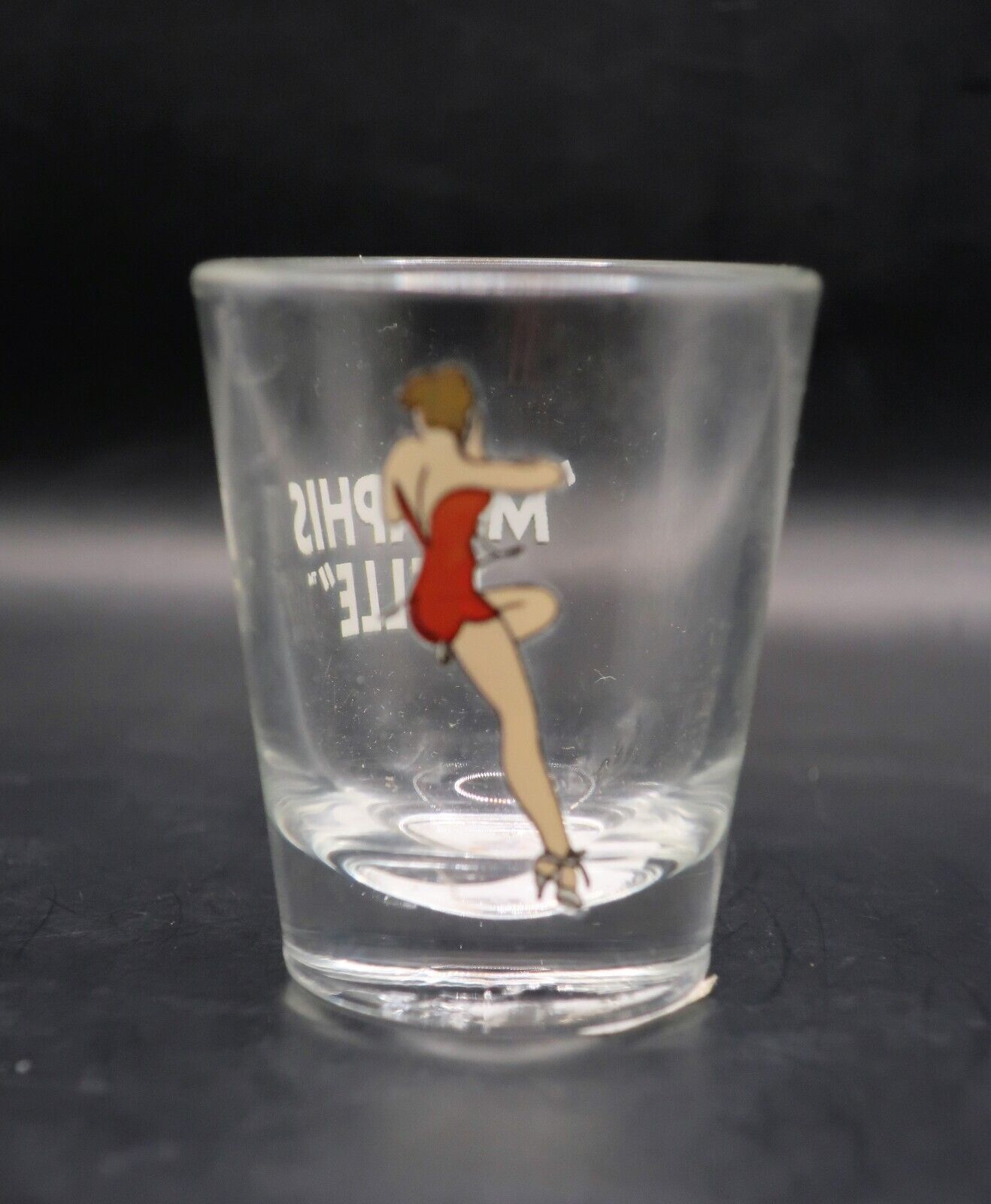 Vintage Memphis Bell collectible Girlie shot glass