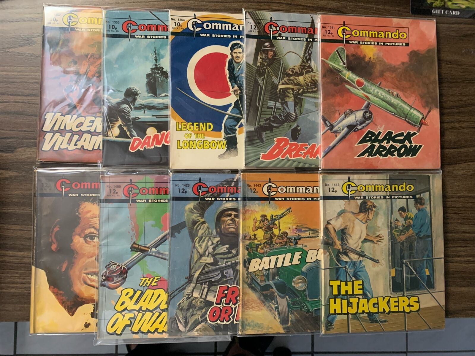 Commando War Stories In Pictures 23 book lot GD to FN see desc for issue numbers