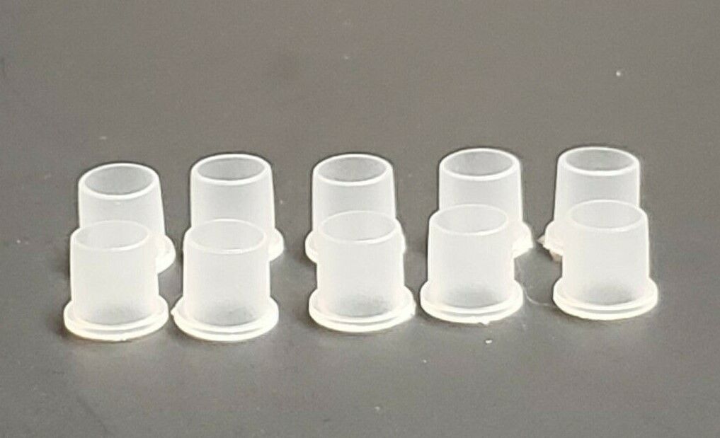 10 Clear Plastic Pipe Hole Bushing Lamp Cord Protector For 1/2\