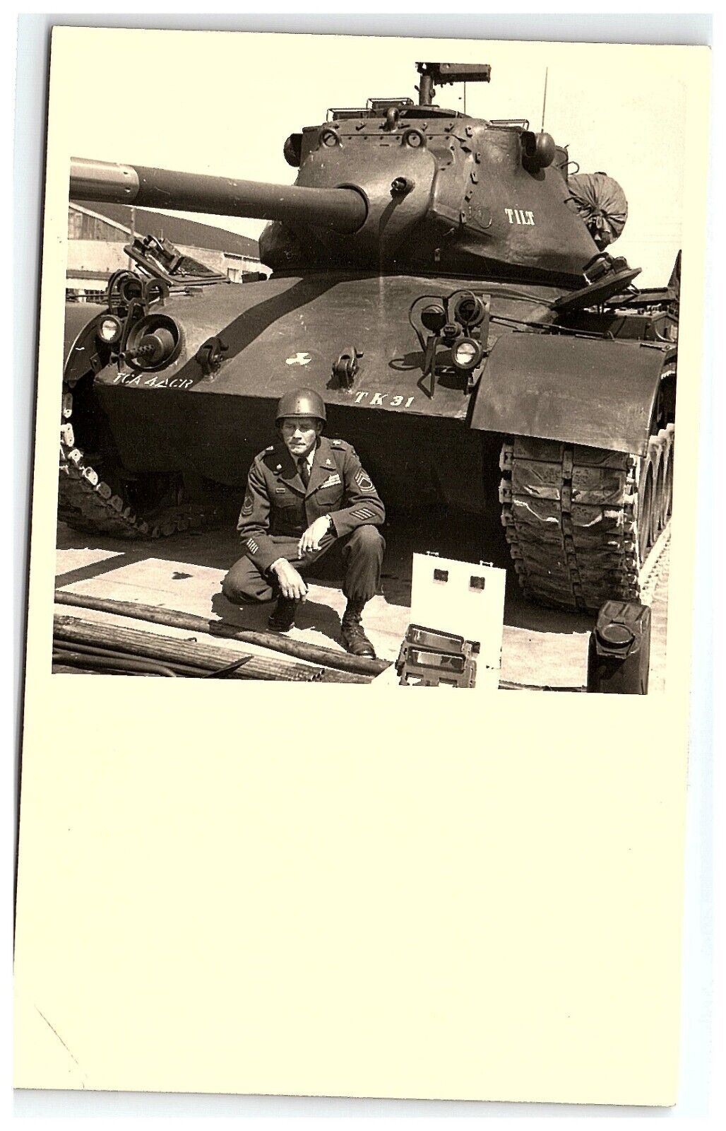 1950s U.S Soldier M47 Tank Tactical Command Austria, 4th Armored Cavalry Regt.