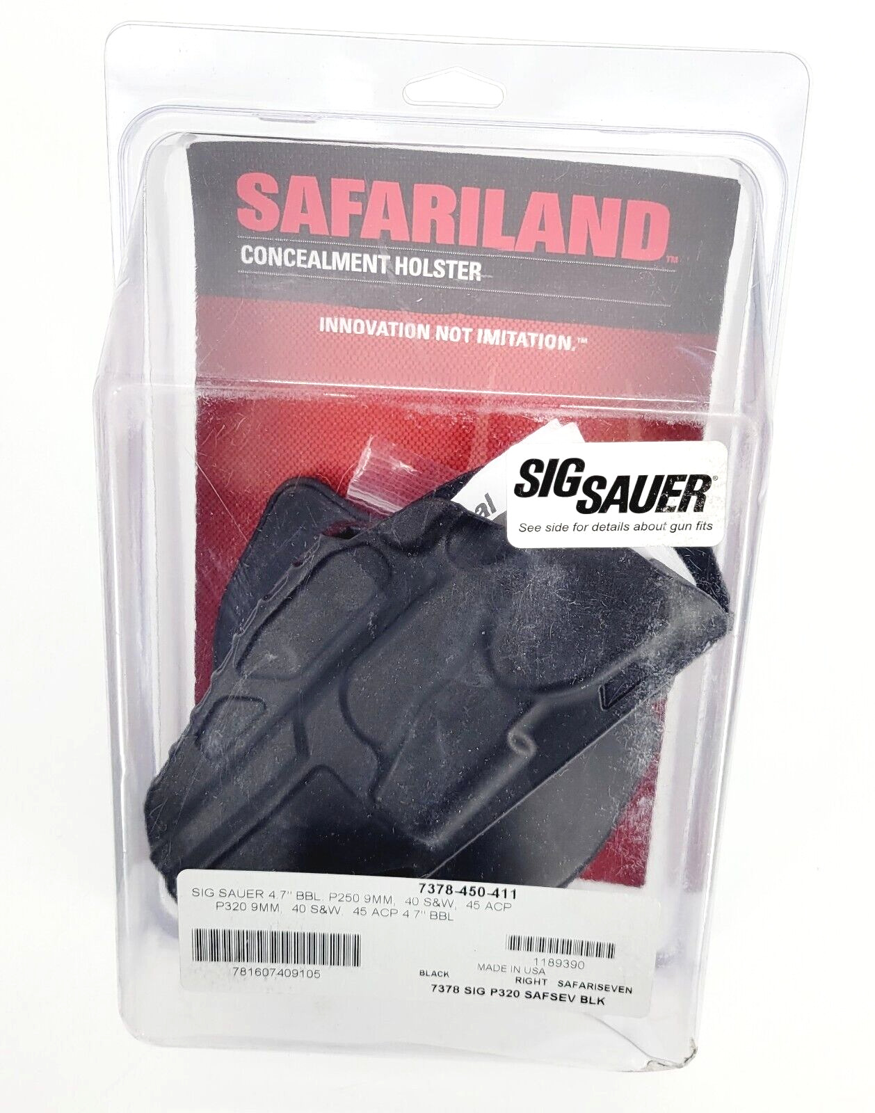 Safariland 7378-450 ALS Concealment Holster 4.7\