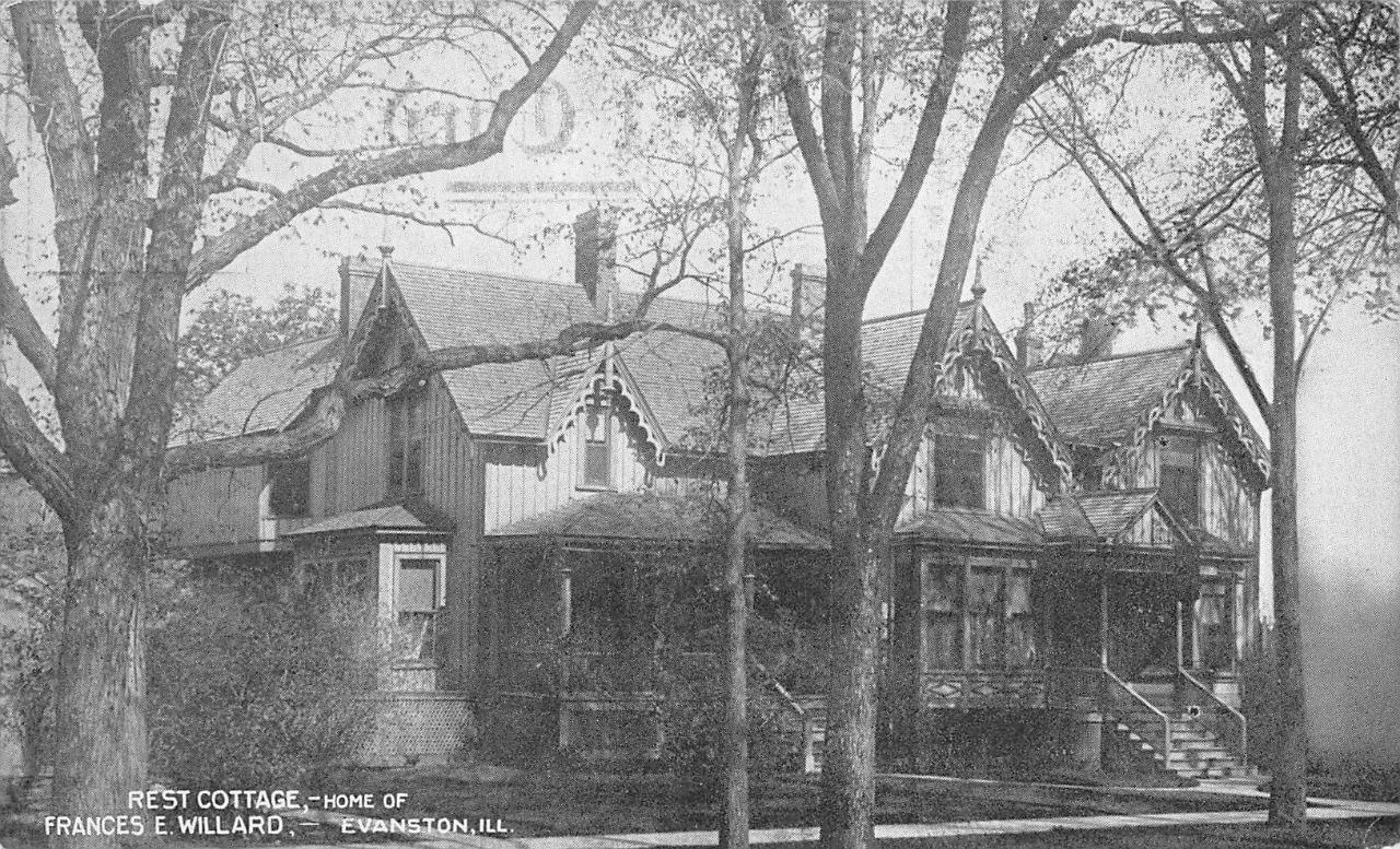 EVANSTON, IL Illinois  REST COTTAGE~Home Of Frances E Willard  1911 Postcard