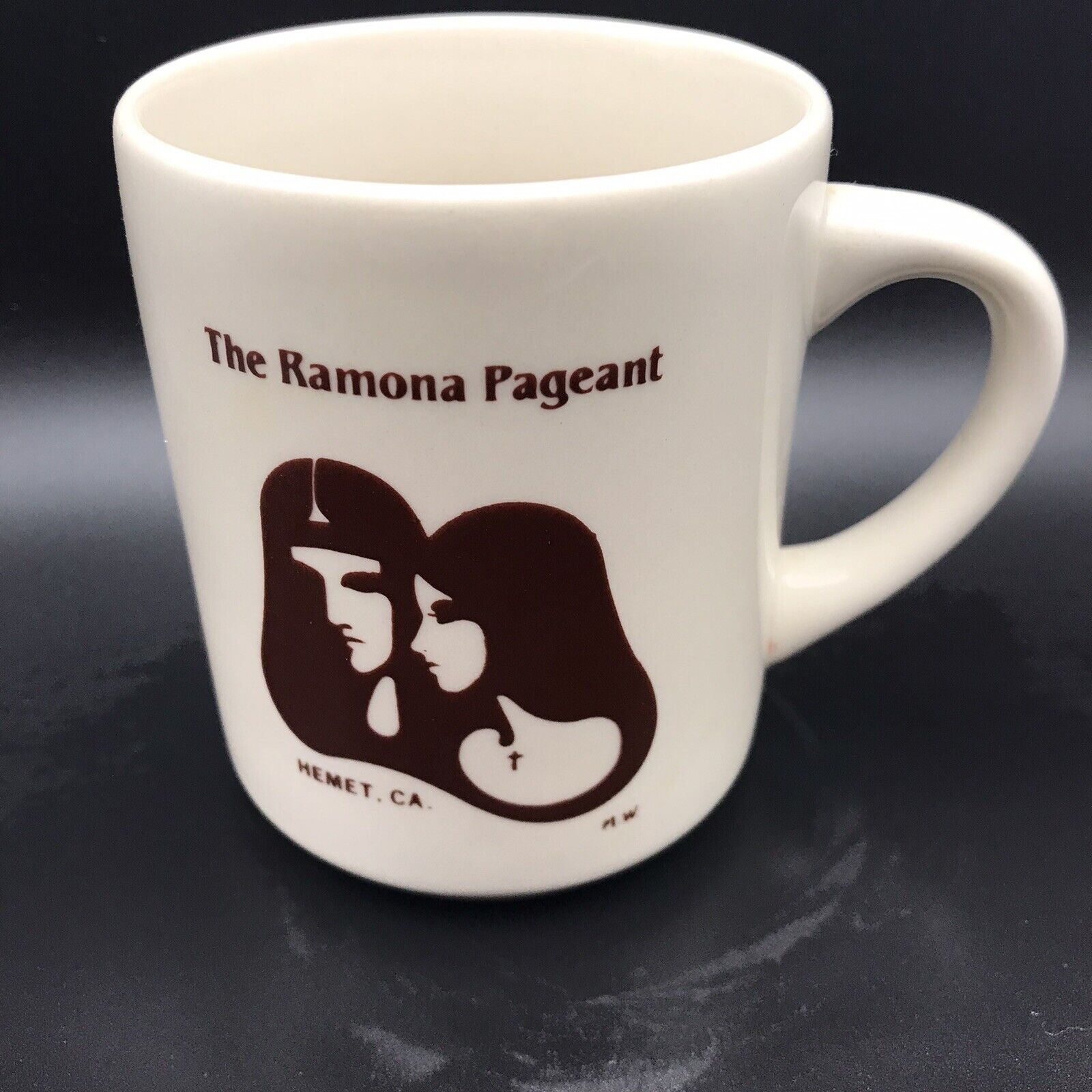 THE RAMONA PAGEANT Hemet California Souvenir Coffee Mug Cup
